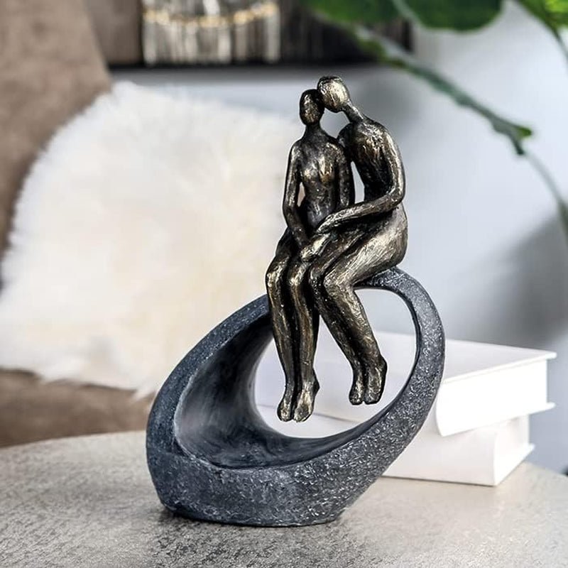 Casablanca - Sculptură - Figurină decorativă - Moment - Cuplu - Poli - bronz colorat - 27 x 19 cm Statuete si sculpturi Naty Shop