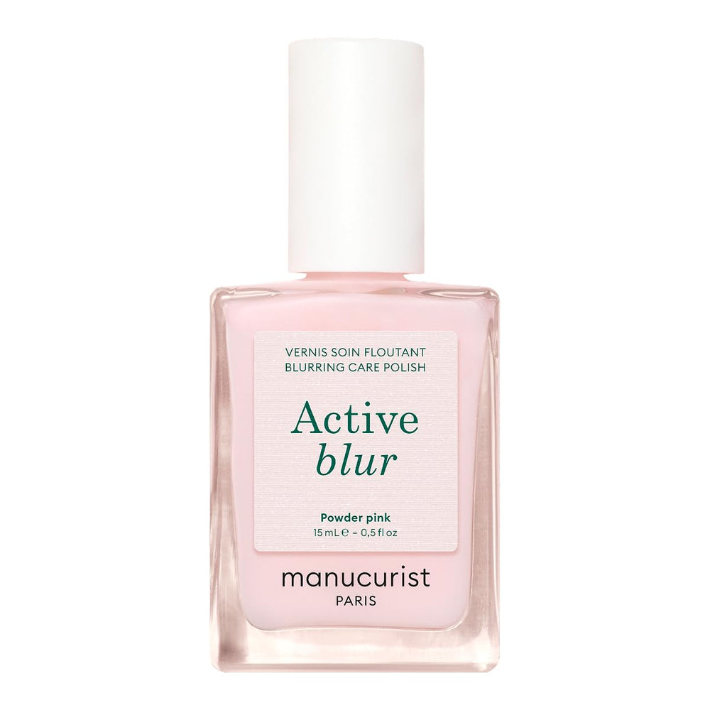MANUCUIST Îngrijire Oja Repair Active Glow Raspberry (Roz) Bio-Based: Migdale dulci, Zmeură, Oja Hrănitoare și Lucioasă, Efect Roz Transparent - Oja Nude