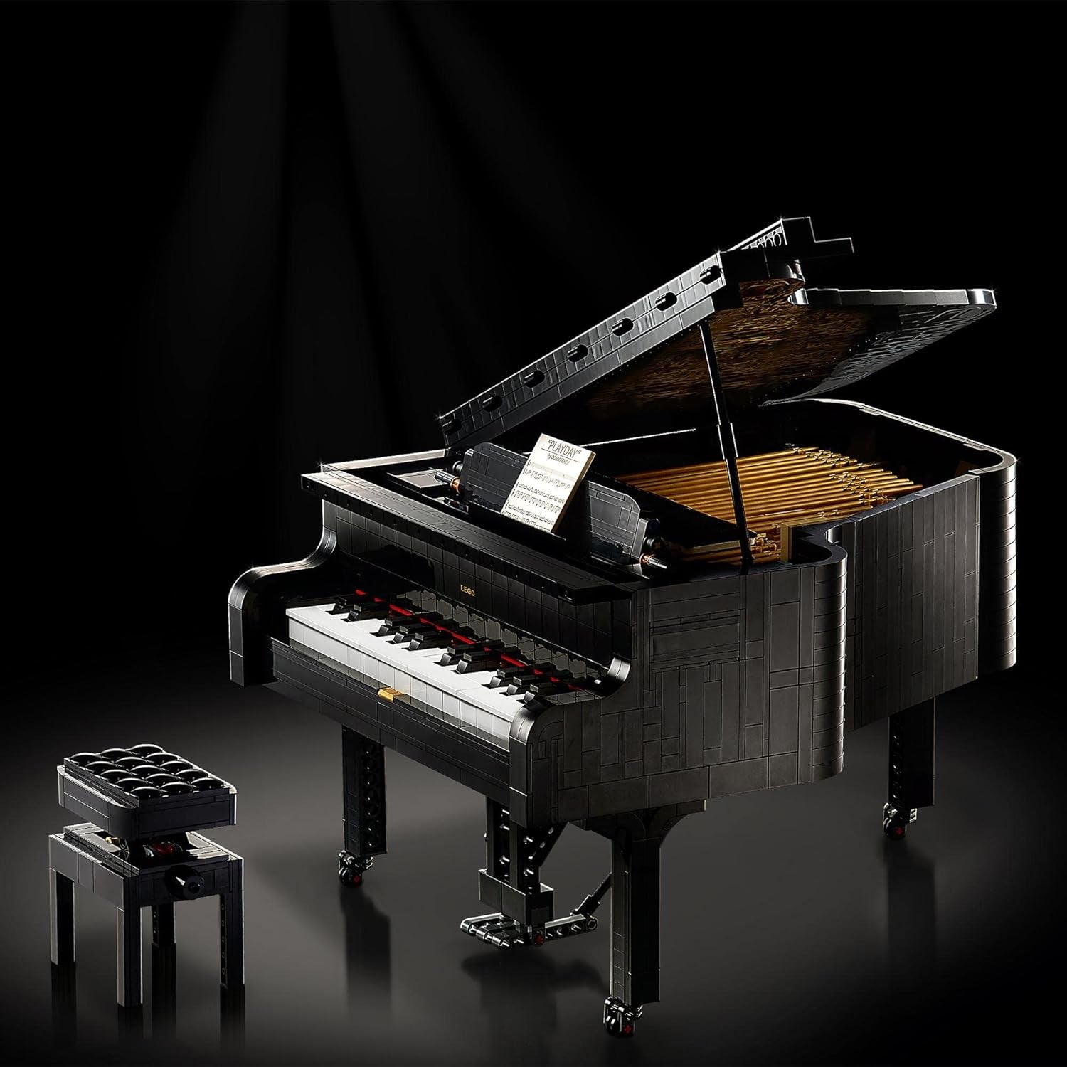 LEGO Ideas Konzertflügel (21323); Bauset; Ihr eigener Konzertflügel; tolles Modellbauprojekt geschätzten Pianisten, Musiker, Musikliebhaber oder Bastler (3.662 Teile)