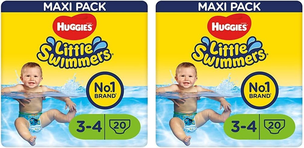 Scutece de înot Huggies Little Swimmers, mărimea 3-4 (7-15 kg), 1 pachet a câte 20 de bucăți