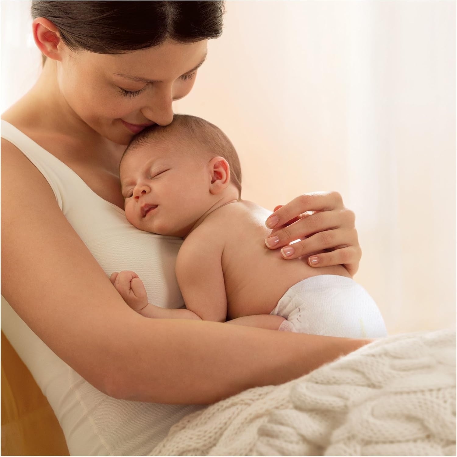 Scutece Pampers Premium Protection pentru bebeluși noi, pachet Jumbo, mărimea 1, 72 bucăți