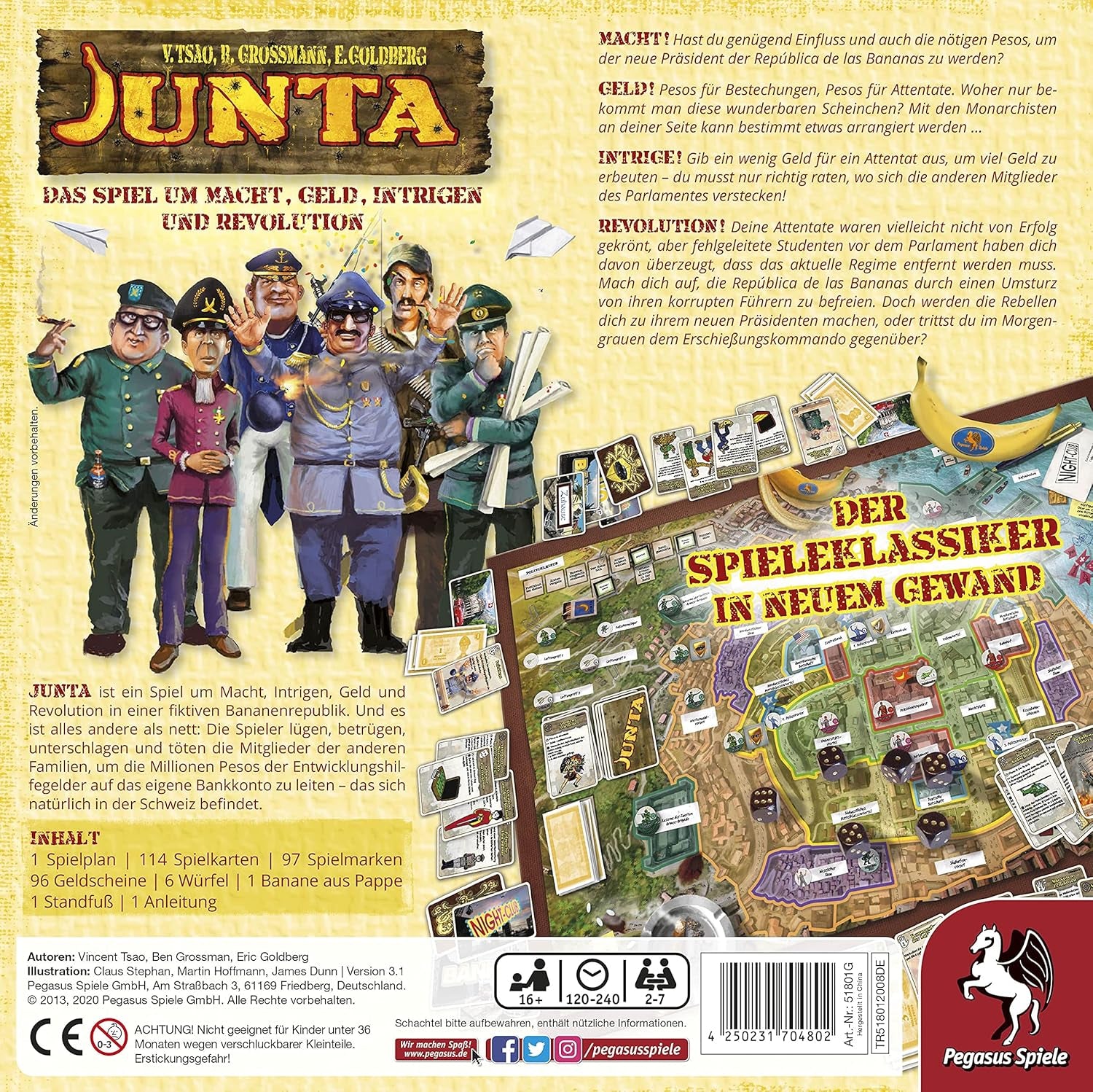 Pegasus Spiele 51801G - Junta, Negru