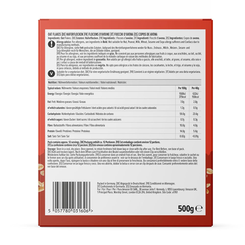 Fulgi de ovăz delicati de la Amazon, 500 g