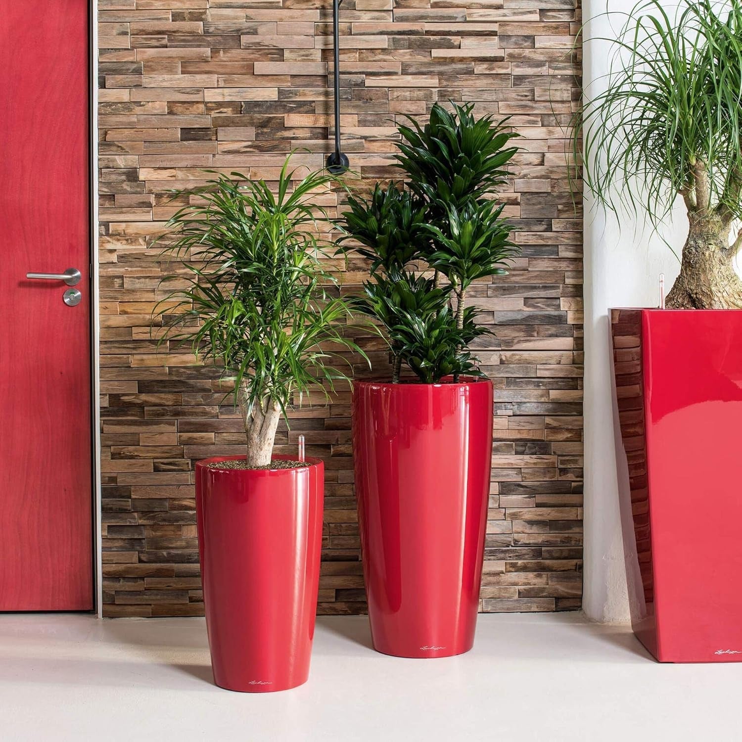 LECHUZA RONDO Premium 40 alb lucios 15740