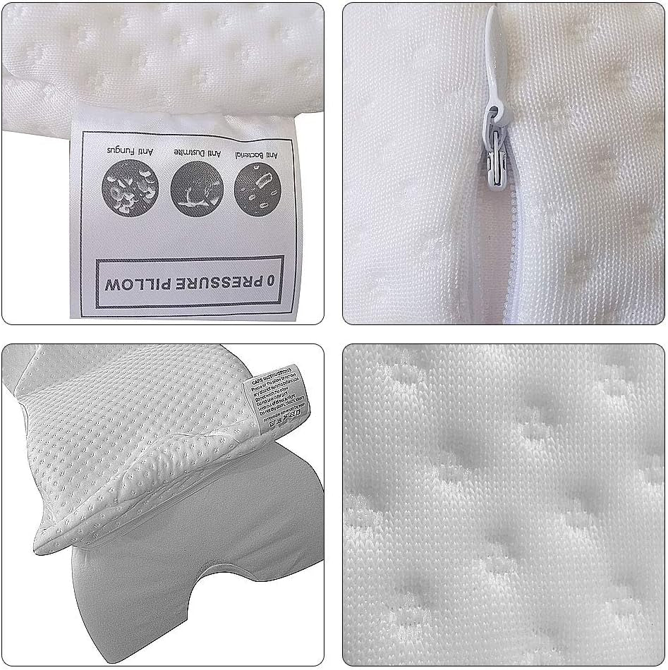 Pernă de dormit laterală pentru cuplu, braț de relaxare, pernă curbată din spumă de memorie, pernă de gât în formă de U, pernă de călătorie, pernă de gheață de mătase cu presiune zero și revenire lentă pentru cupluri Perne ortopedice cervicale Naty Shop