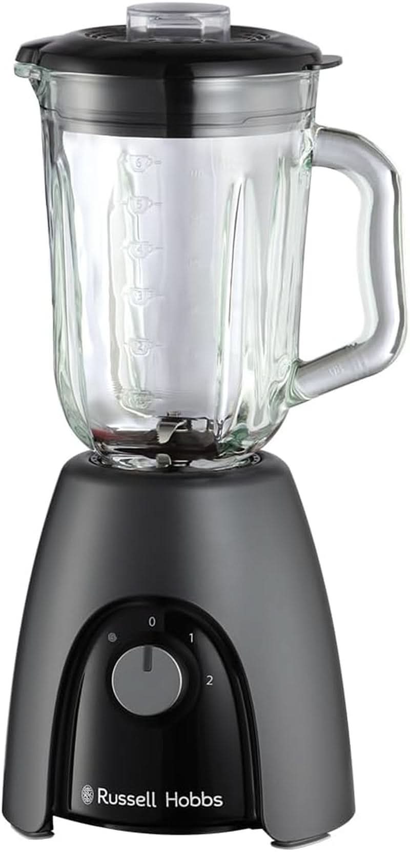 Russell Hobbs Standmixer [Smoothie Maker] Mixer (Blender, 1,5L Glasbehälter, 2 Stufen Und Pulse-Funktion, Bpa-Frei, Edelstahlmesser, 850 Watt Hochstleistung) Matte Charcoal 27121-56 Mama si Copilul Naty Shop