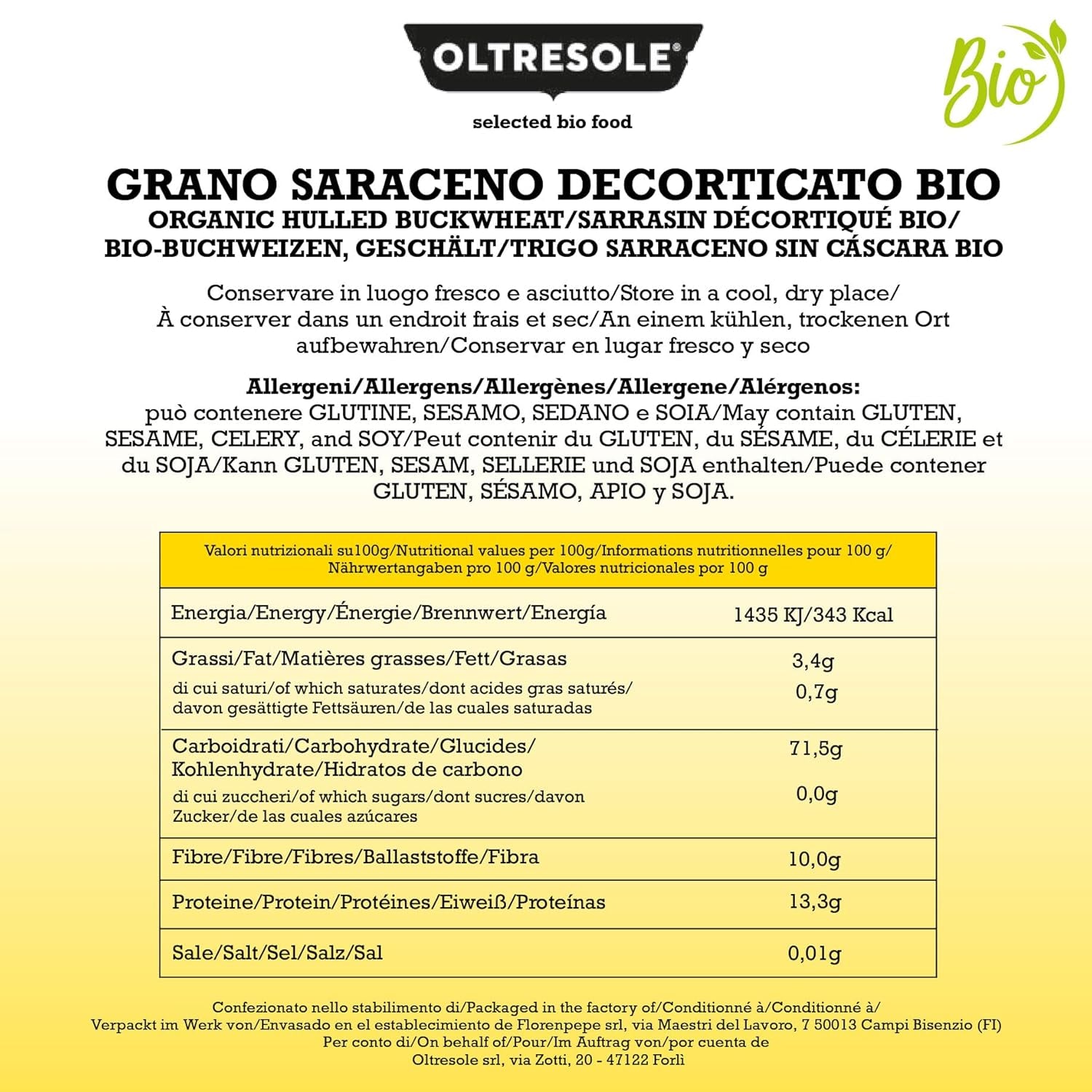 - Bio Buchweizen geschält 5 Kg - Rohgetreide, nicht wärmebehandelt, aus biologischem Anbau, Convenience-Paket