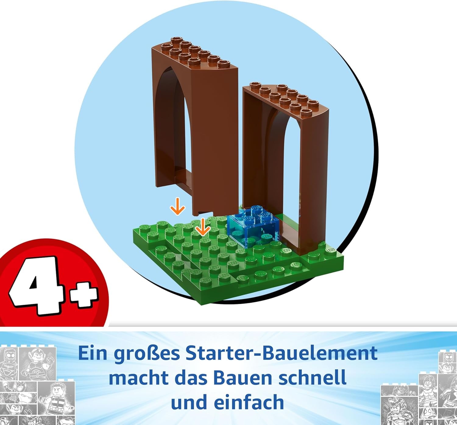 LEGO Marvel Showdown am Baumhaus: Spidey-Rex vs. Gobby-Raptor, BAU- und Spielset mit Dinos, Geschenk mit Spielzeugdinos für Jungen und Mädchen ab 4 Jahren, Spidey und Seine Super-Freunde 11200