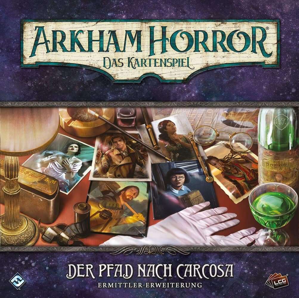 Fantasy Flight Games, Arkham Horror: LCG, Joc de bază, Joc pentru experți, Joc de cărți, 1-4 jucători, Vârste 14+, 45+ minute, Germană, Multicolor, Colorat