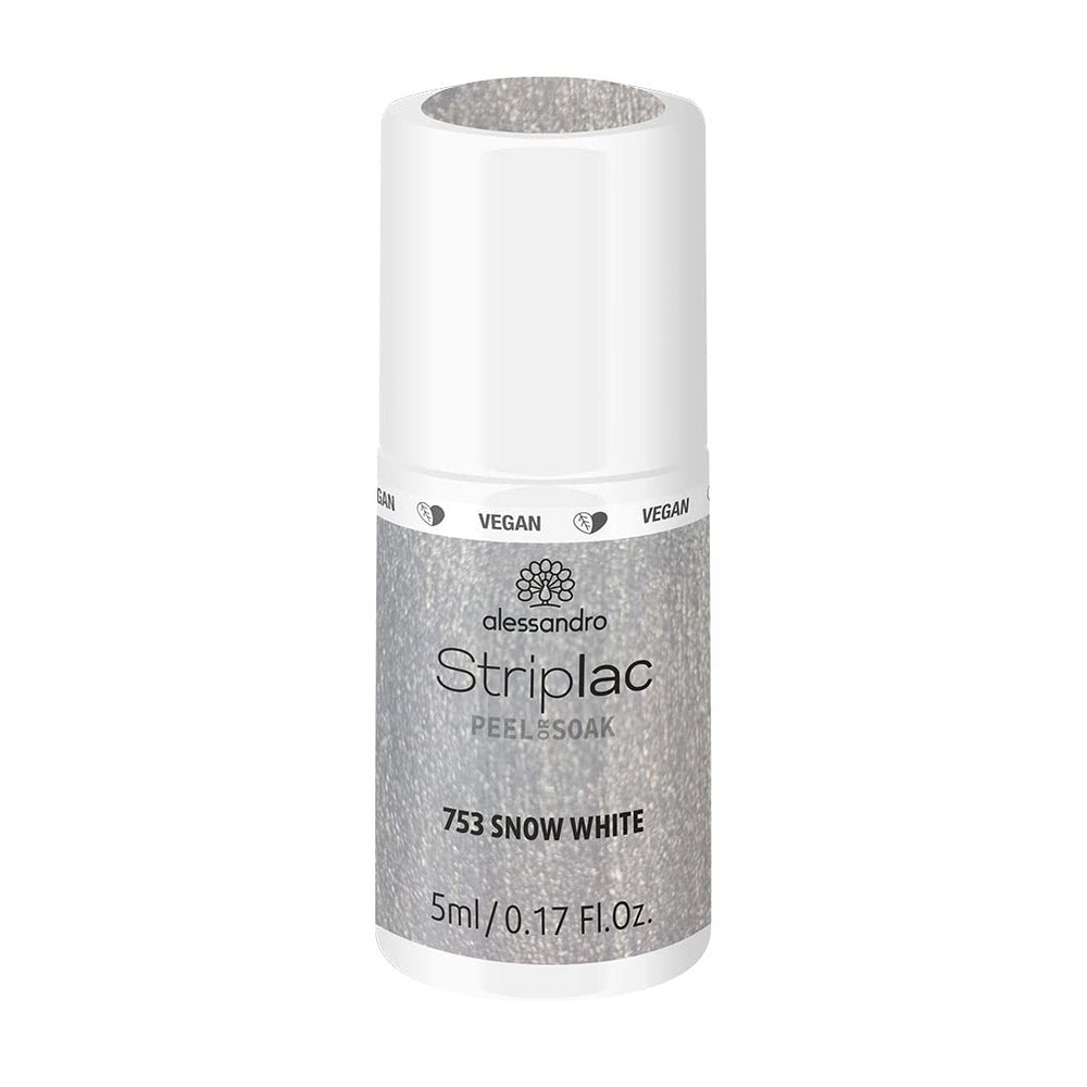 alessandro Striplac UV-Nagellack Flat White – Schonend und langanhaltend – Einfache Entfernung dank Peel-Off-Technologie – Vegan und tierversuchsfrei – 8 ml