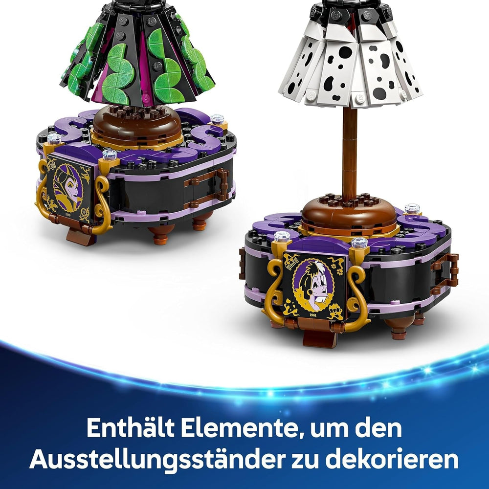 LEGO Ç€ Disney Villains The Dresses Of Maleficent And Cruella De Vil - Jucărie pentru băieți și fete de la 9 ani - Incl. 2 mini păpuși și 2 figurine de animale - Cadou aniversar pentru fani 43262 Seturi de constructie Besuche den LEGO-Store