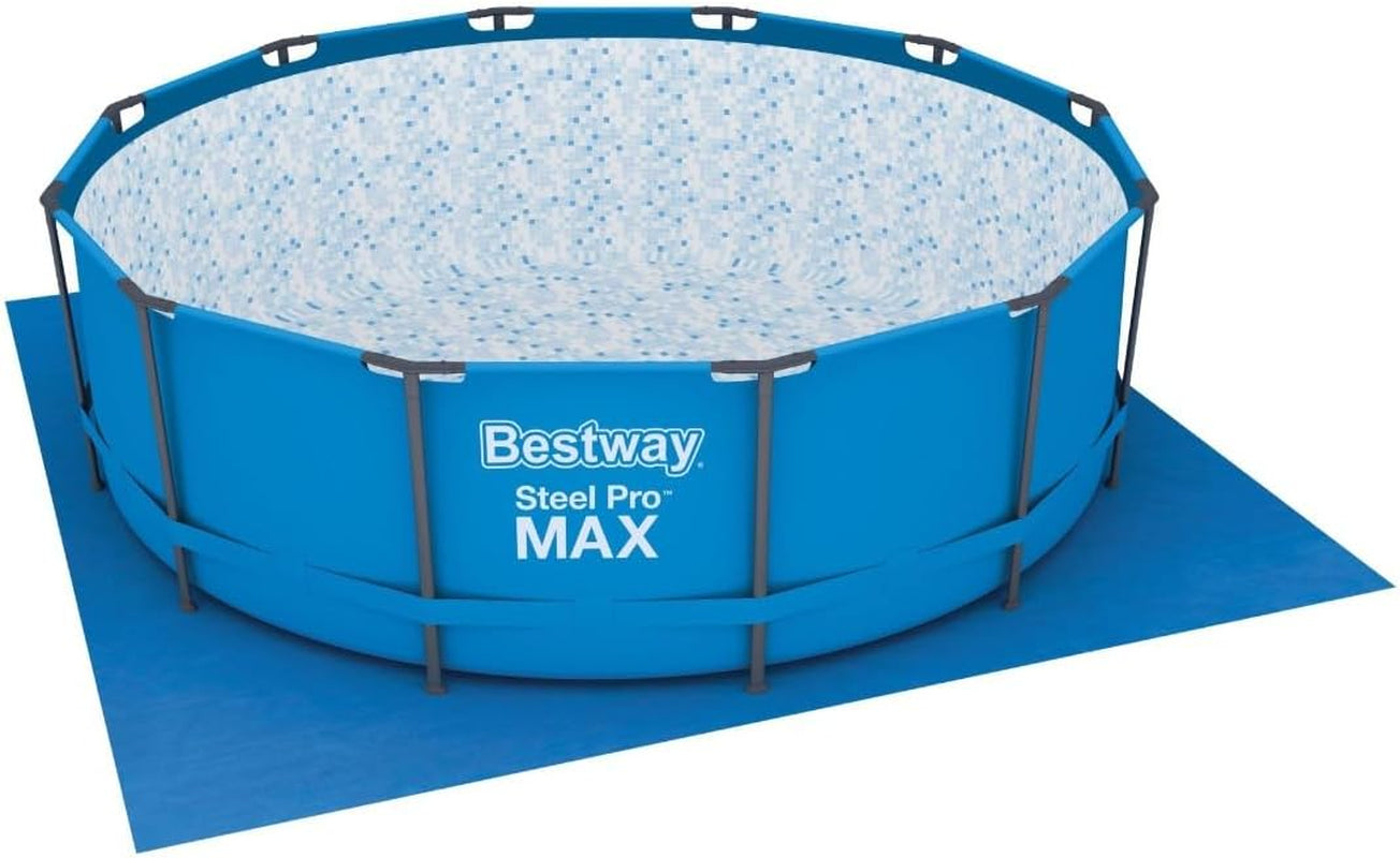 Bestway Folie de sol din PE 396 x 396 cm, albastră, pătrată