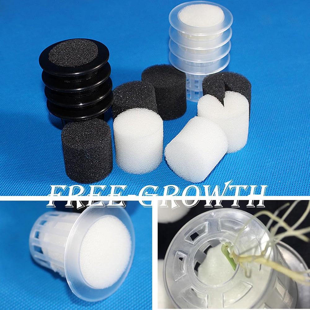 50 de bucăți de bureți hidroponici de 32 * 30 mm, propagare din vată de rocă, sistem hidroponic, bloc de burete de propagare, bureți de răsaduri, sistem hidroponic de seră, pentru cultivarea răsadurilor de legume și flori