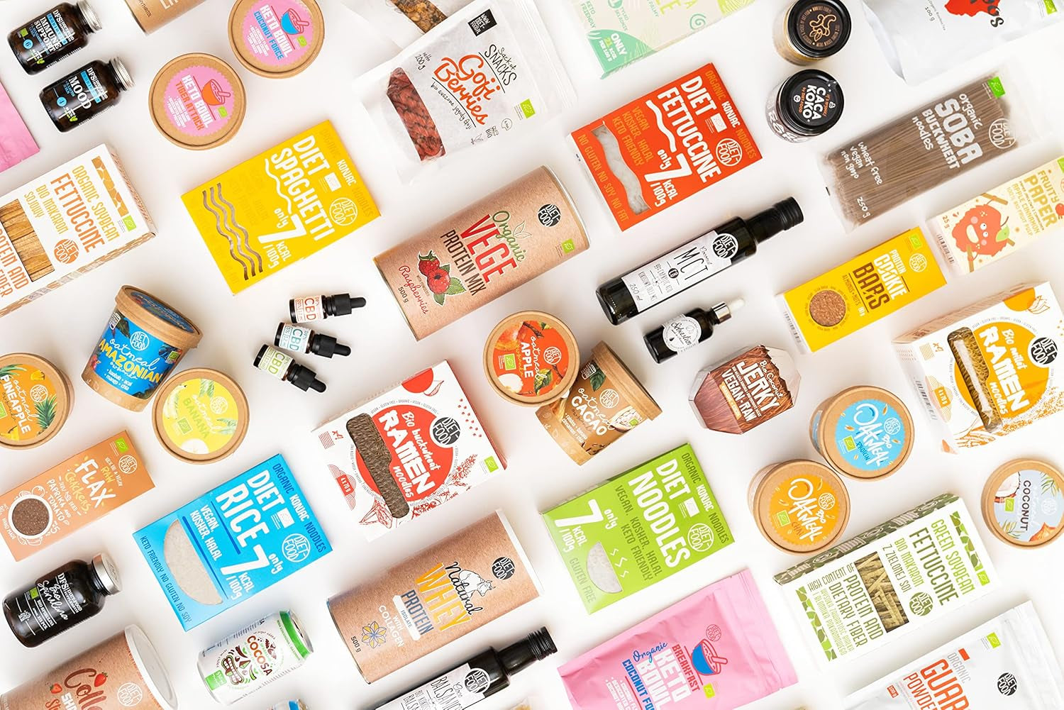 DIET-FOOD Orez instant organic Shirataki Konjac, cu conținut scăzut de carbohidrați, cu conținut scăzut de calorii, vegan, fără grăsimi, fără soia, fără gluten, keto-friendly, pentru slăbit, 300 de grame