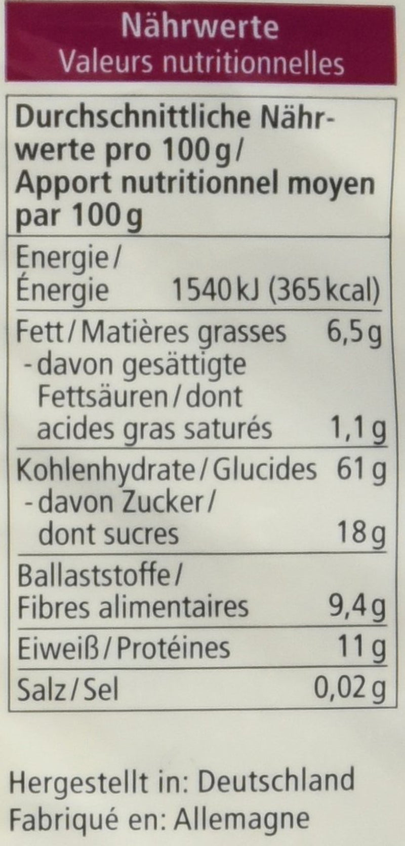 Muesli organic cu fructe de pădure, 750g