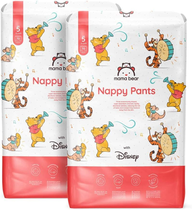Marcă Amazon: Scutece Mama Bear Disney, mărimea 5 (12-17 kg) - Cutie lunară, alb, 140 bucăți (2 pachete a câte 70)