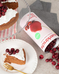 Cireșe amare liofilizate BUAH® | Cireșe amare întregi ca gustare sau pentru muesli | Înlocuitor ideal pentru bomboane | Vegan și fără zahăr adăugat | 135g Produse deshidratate Naty Shop