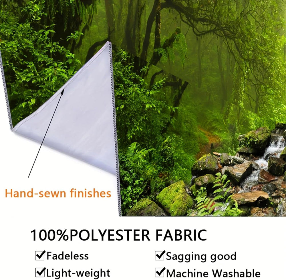 Covor tapiserie padure panza copac cascada ceata Casa - Accesorii si Decoratiuni Naty Shop