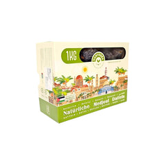 Curmale mari Medjool Premium 1KG din Palestina | Curmale Medjool king pentru plăcere și energie | Uscate natural și naturale | Vegetariene și vegane | Bogate în pulpă | Cu piatră | 2024 Produse deshidratate Naty Shop Titlu implicit