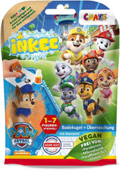 INKEE SURPRISE PAW PATROL, Bomba de baie pentru copii cu surpriză, aromă de gumă de cola, efect de spumă, 80 grame Duș și baie Naty Shop