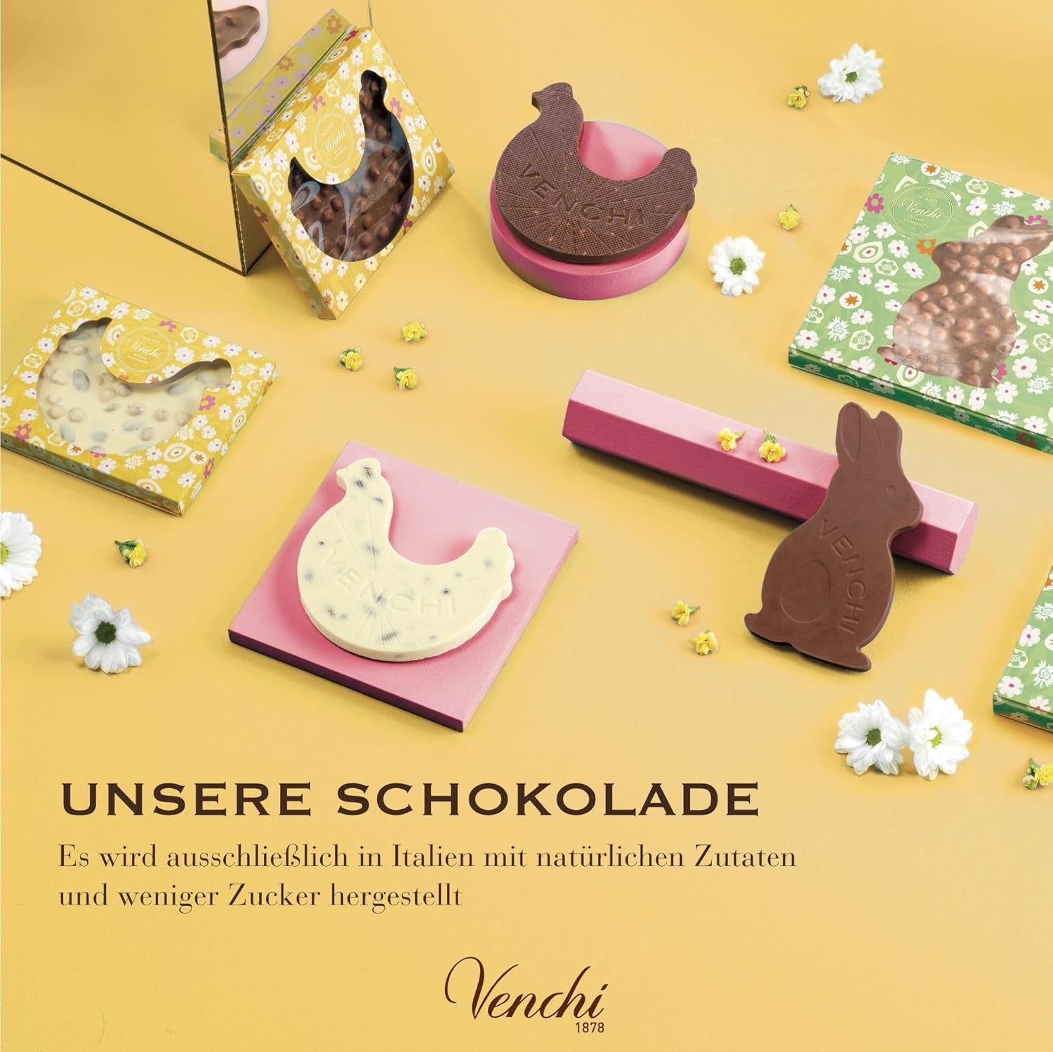 Venchi - Ou de ciocolată, aromă de fistic, cu fistic întreg, cu surpriză, fără gluten, 500g, colecție de Paște, idee de cadou