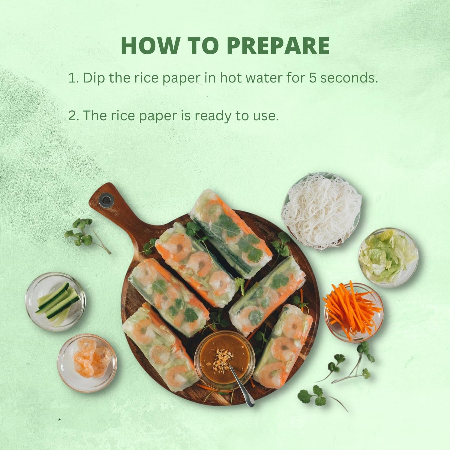 BAMBOO TREE - Hârtie de orez 31 cm. (Rulouri de vară) - 1 x 340 gr