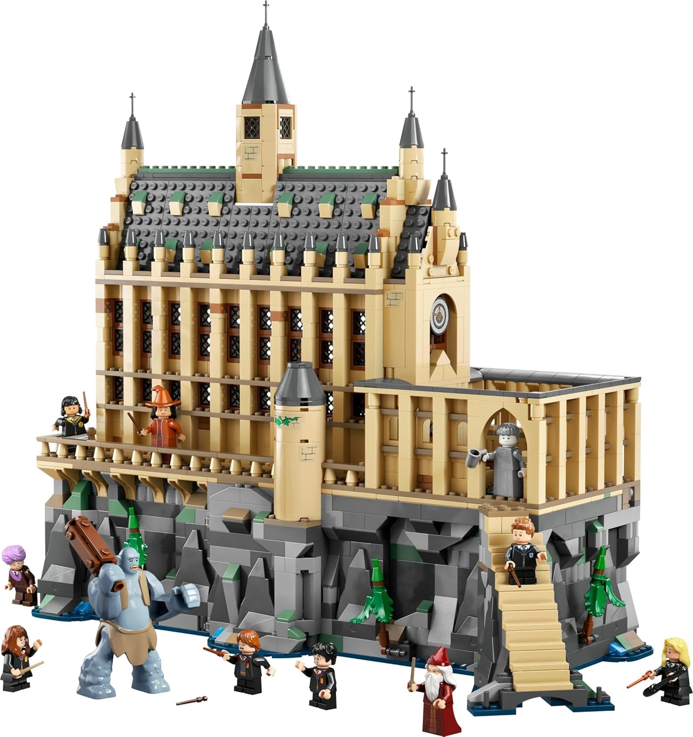 Castelul Hogwarts LEGO Harry Potter: Sala Mare, jucărie de colecționat, cu 11 minifigurine, inclusiv Hermione Granger, cadou magic pentru băieți și fete 76435 Seturi de constructie Besuche den LEGO-Store