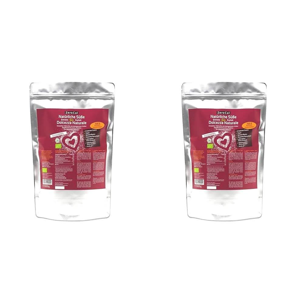 Zerocal - Eritritol organic 1KG Indulcitori Naty Shop 2 x 1 Kg