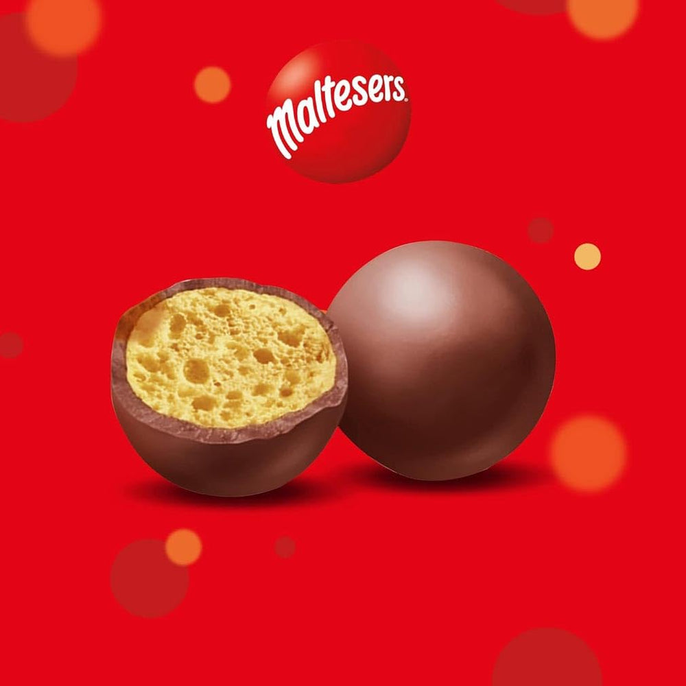 Bile de ciocolată Maltesers cu un centru crocant și ușor, aerat, gustare de ciocolată, 1 pachet (1 x 175g)