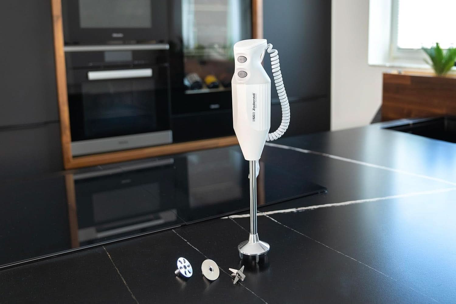 ESGE Zauberstab P 200 Profi, Stabmixer Weiß Inkl. Zubehör, Bis Zu 17.000 U/Min, 90860, Weiß/Grau Bucatarie Naty Shop