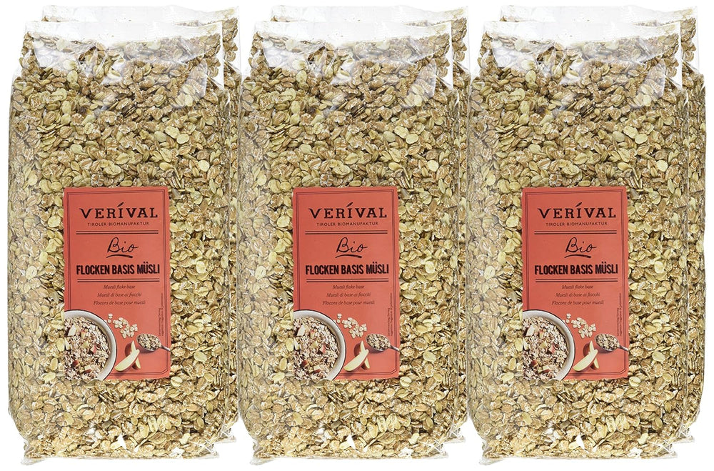 Verival Flakes Bază Muesli - Organic, pachet de 6 (6 x 1 kg)