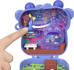 Polly Pocket Puppen und Spielset, Beste Blaubeeren-Freunde Schatulle, Reisespielzeug mit 1 Mikropuppe, Haustier und Zubehörteilen mit Obstmotiven, JKC48