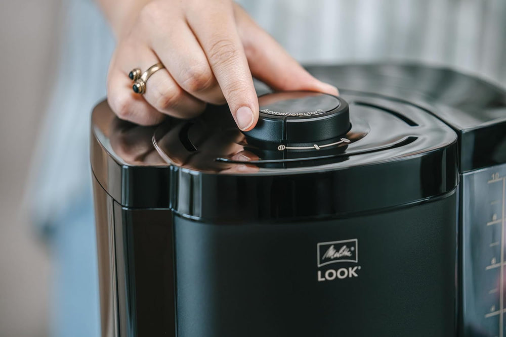 Melitta Look Therm – Espressor cu filtru, carafă termică și rezervor de apă detașabil, pentru până la 10 cești de cafea, negru