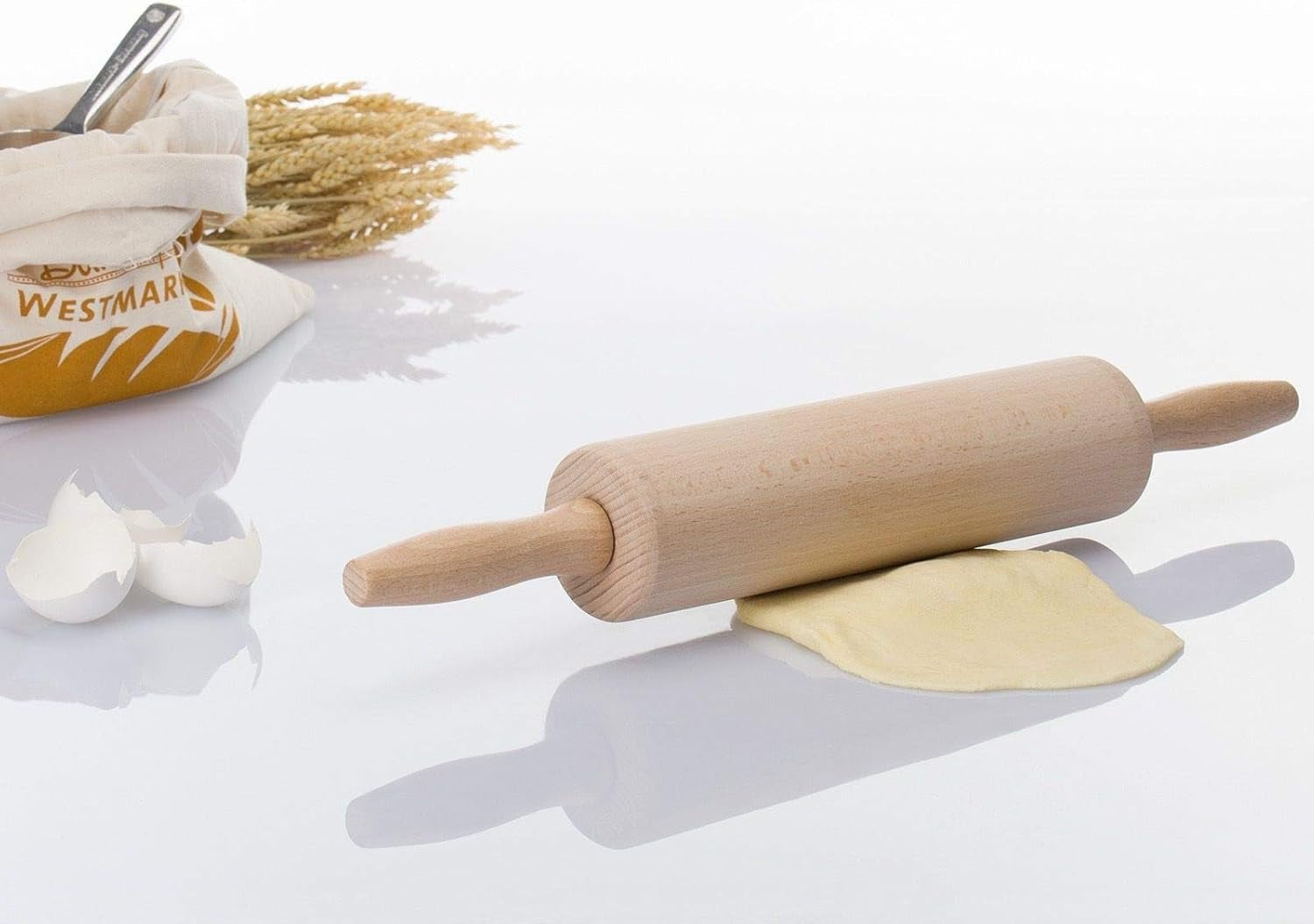 Sucitor/rolă de patiserie Westmark, din lemn de fag, lungime: 46 cm, lemn, Woody, maro deschis, 30012270