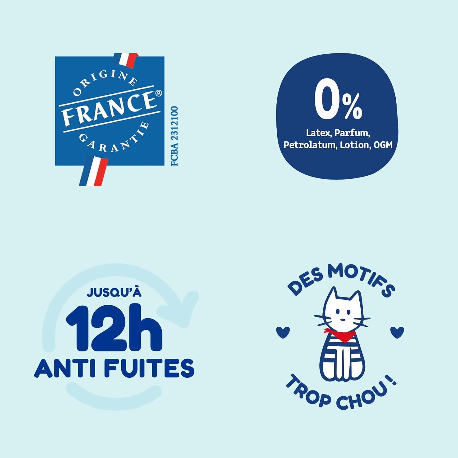 - Windeln Größe 4 (7-18 kg) – gesund und extrem saugfähig – 12 Stunden auslaufsicher – ohne unerwünschte Substanzen – hergestellt in Frankreich – erschwinglicher Preis – 132 Einwegwindeln