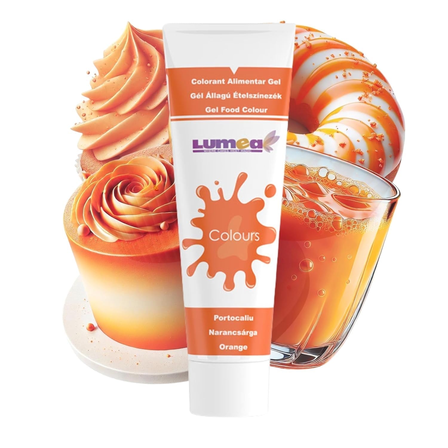 Dekozauber24 Colorant alimentar roșu, gel, 30g, vegan, fără zahăr, foarte concentrat, colorant alimentar roșu pentru fondant, cremă de unt, băuturi și multe altele