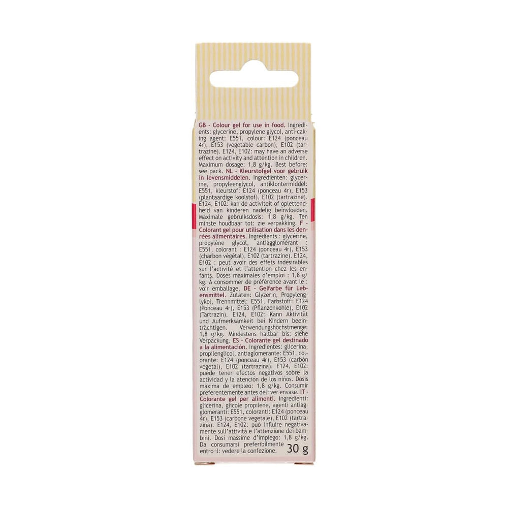 Gel colorant alimentar Funcakes Red Earth: Colorant alimentar foarte concentrat pentru aluat, cremă, fondant, marțipan și produse de patiserie. Dozare ușoară. Picătură individuală pentru a crea culori vibrante. Halal. 30 g.