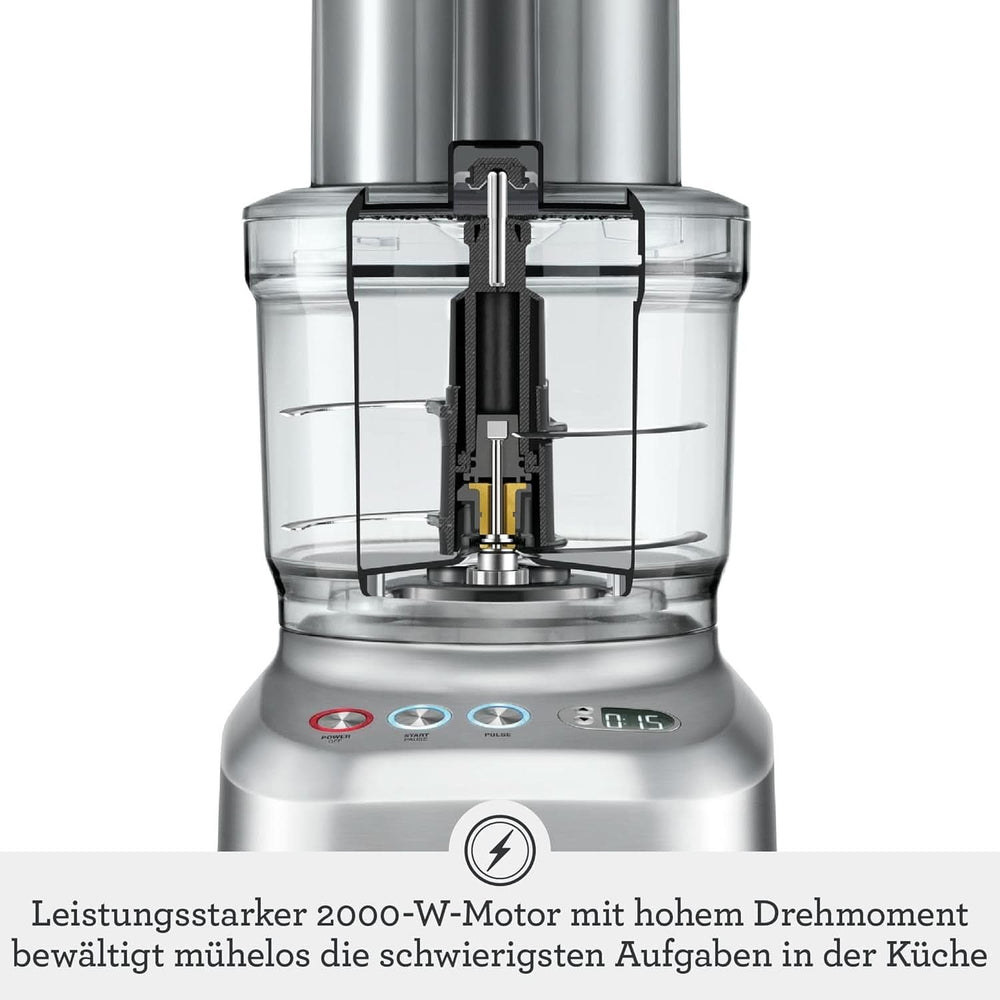 Sage Appliances SFP820 the Kitchen Wizz Peel Und Dice, Küchenmaschine, 2000 Watt Mama si Copilul Naty Shop