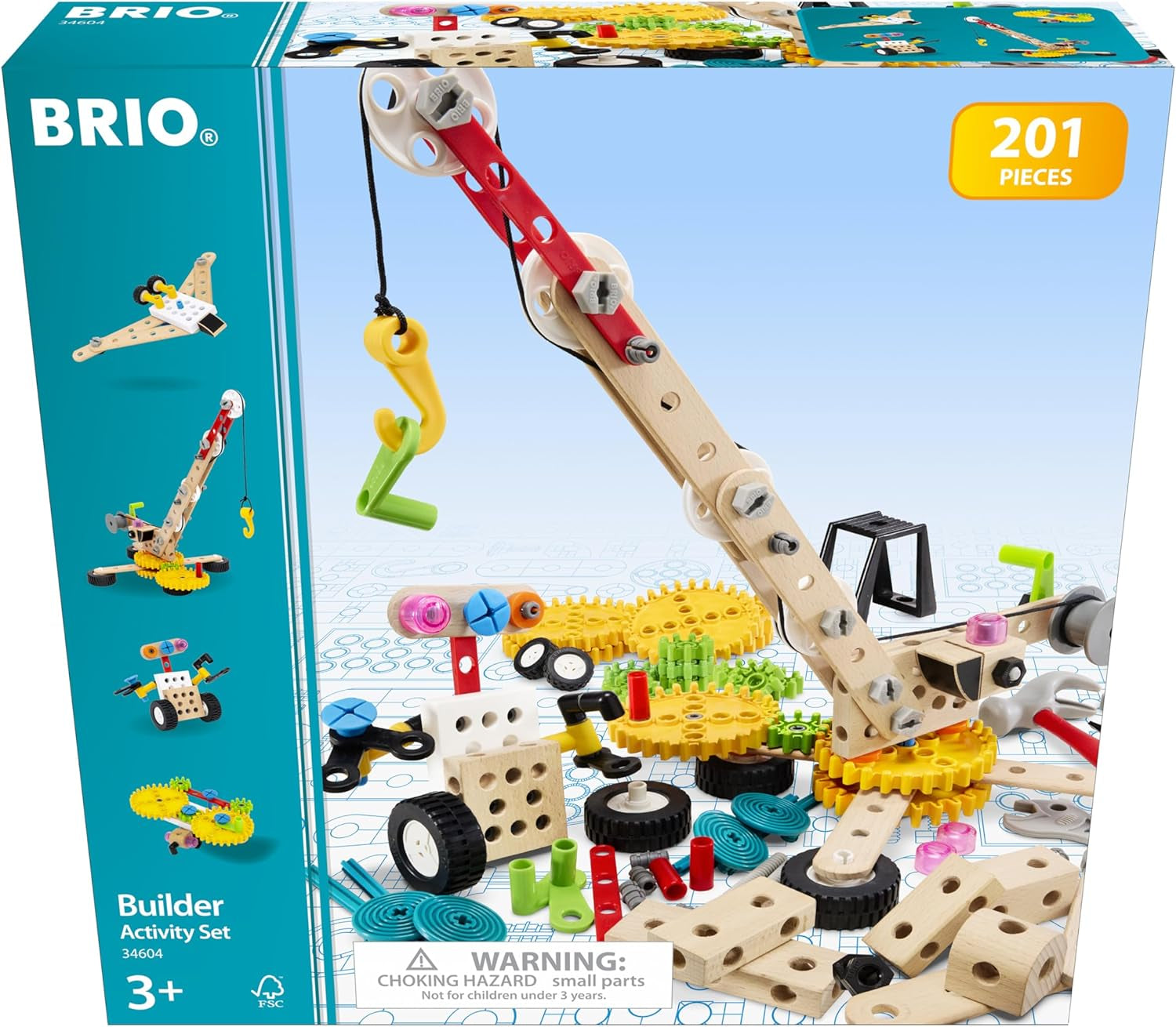 BRIO Builder – 34604 Builder Kindergartenset | Entwicklungsförderndes Rollenspiel- & Konstruktionsspielzeug für Kinder ab 3 Jahren