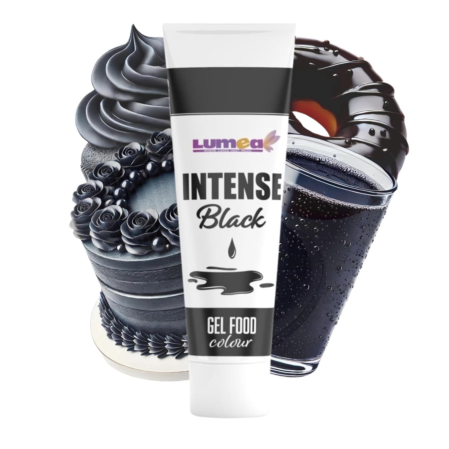 Dekozauber24 Colorant alimentar roșu, gel, 30g, vegan, fără zahăr, foarte concentrat, colorant alimentar roșu pentru fondant, cremă de unt, băuturi și multe altele