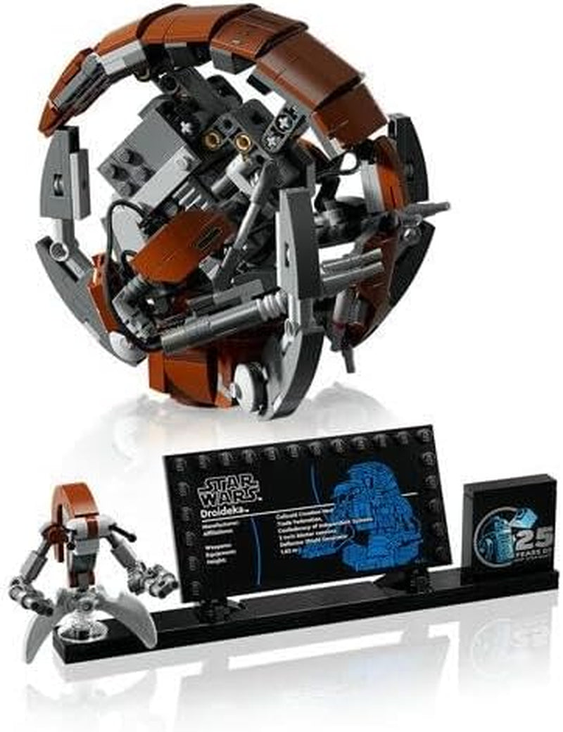 Set LEGO Star Wars Droideka, Kit model droid pentru adulți, decor pentru birou, obiect de colecție, idee de cadou pentru bărbați și femei 75381 Seturi de constructie Besuche den LEGO-Store