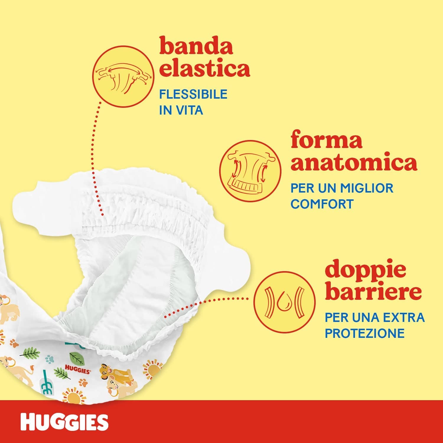 Scutece Huggies Unistar, mărimea 4 (7-14 kg), pachet cu 128 de scutece (basic)