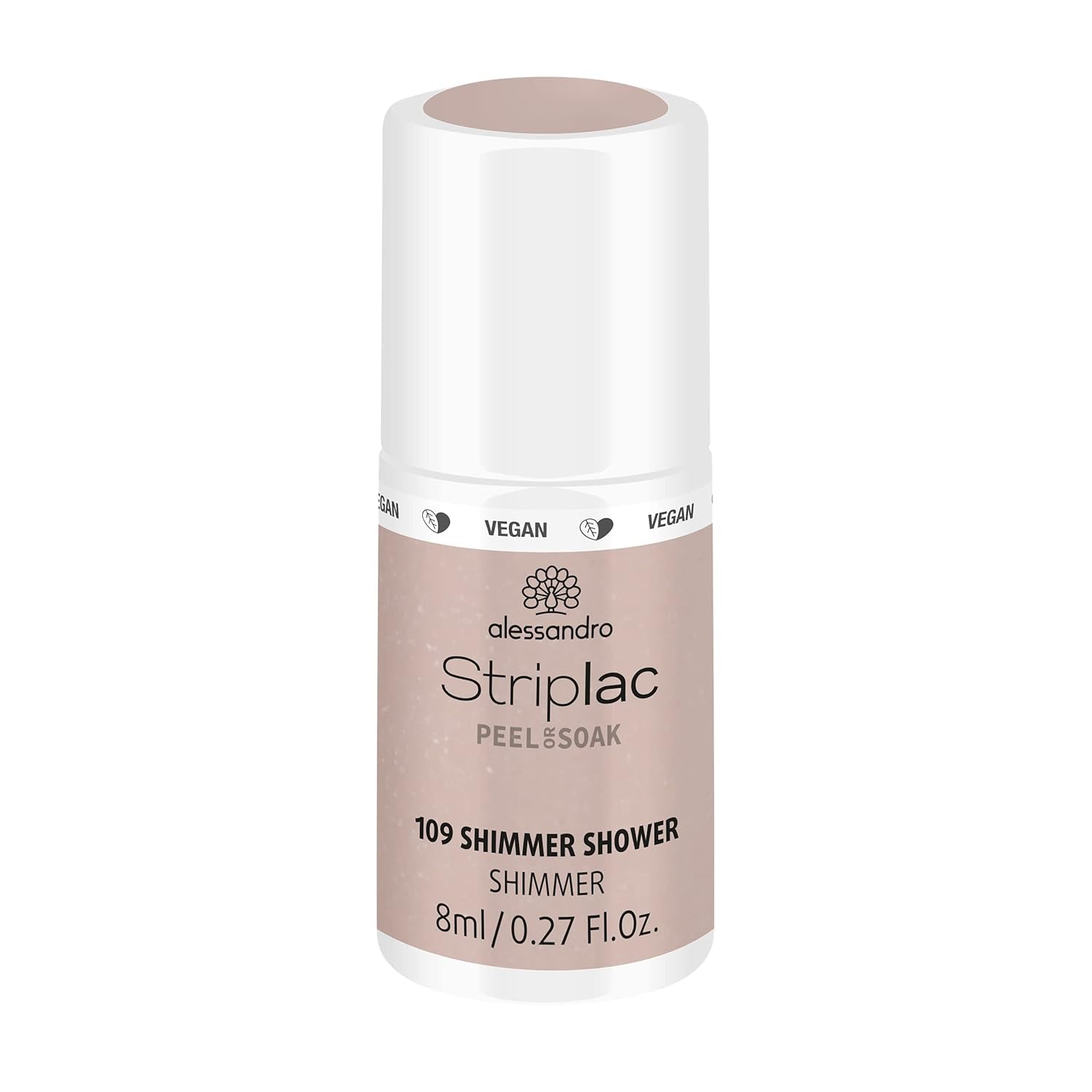 Oja UV alessandro Striplac Classic Rosy Wind – Delicată și de lungă durată – Îndepărtare ușoară datorită tehnologiei de îndepărtare peel-off – Vegană și cruelty-free – 8 ml