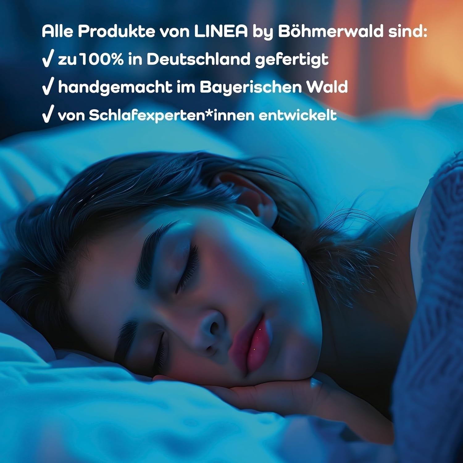 LINEA by Böhmerwald - Cosy - Pernă de înaltă calitate Balance, 80X80, 70% pene clasa 1, 30% puf nou, potrivit pentru alergici, lavabil până la 60°C, produs în Germania Perne standard Naty Shop