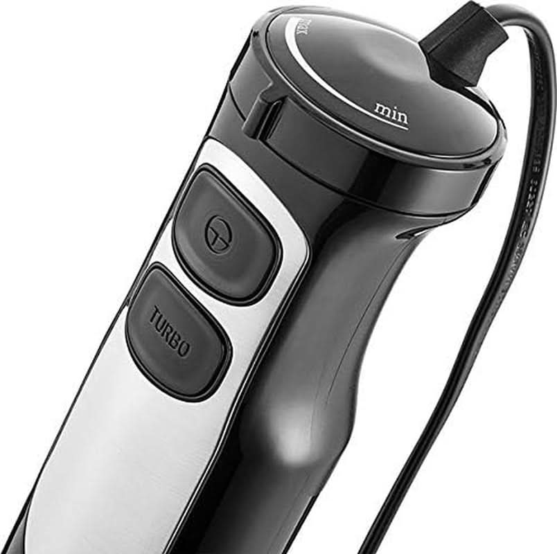 ZWILLING Stabmixer, Inkl. 600 Messbecher, 550 Watt, 18/8 Stainless Steel, Edelstahl/Schwarz Mama si Copilul Naty Shop