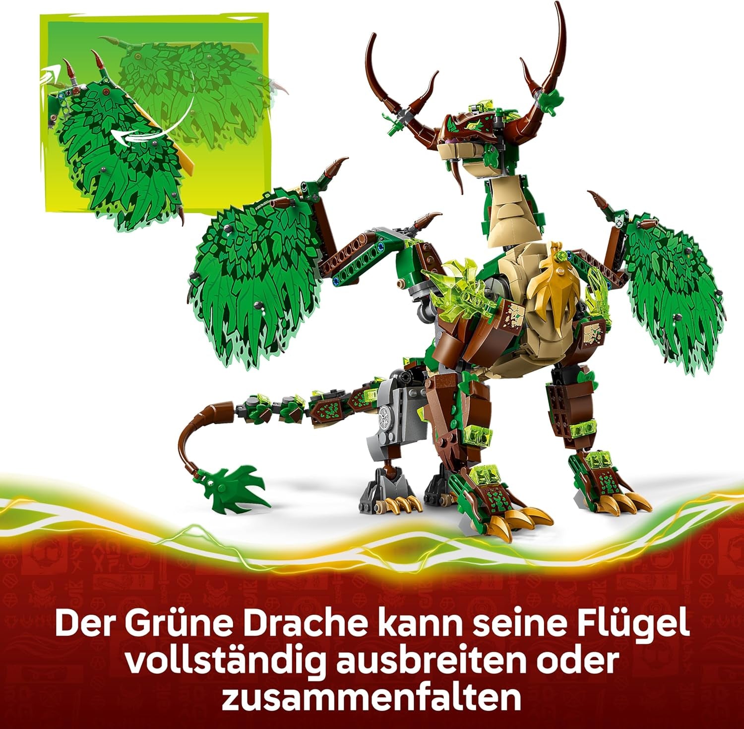 LEGO NINJAGO Der Drache des Lebens - Ninja Spielzeug mit Drachenfigur, Mini Monster Mech, 8 Minifiguren und Schwertern - Kreatives Geschenk für Jungen und Mädchen ab 8 Jahren und Fans - 71859