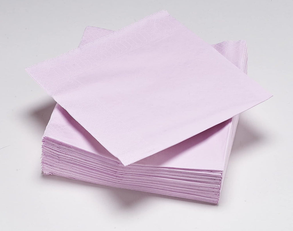 50 șervețele din vată 33 X 33 Cm, 2 straturi, FSC, celuloză, fucsia, 33 X 33 Cm