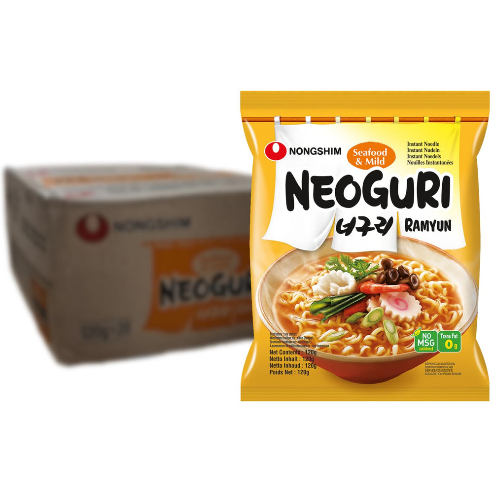 Tăiței instant Nong Shim Kimchi Ramyun Bol mare – Supă ramen coreeană – Preparare rapidă – 1 pachet de 112g