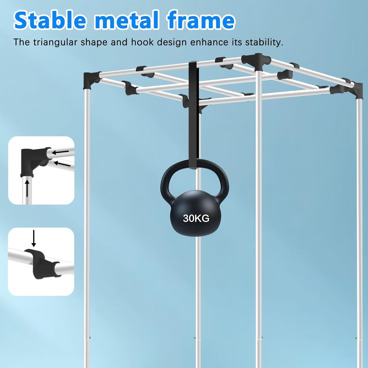 Cort de creștere Aygrochy 60x60x160cm, cort de creștere de interior cu PEVA alb reflectorizant, tavă inferioară detașabilă, pentru spațiu de creștere a plantelor