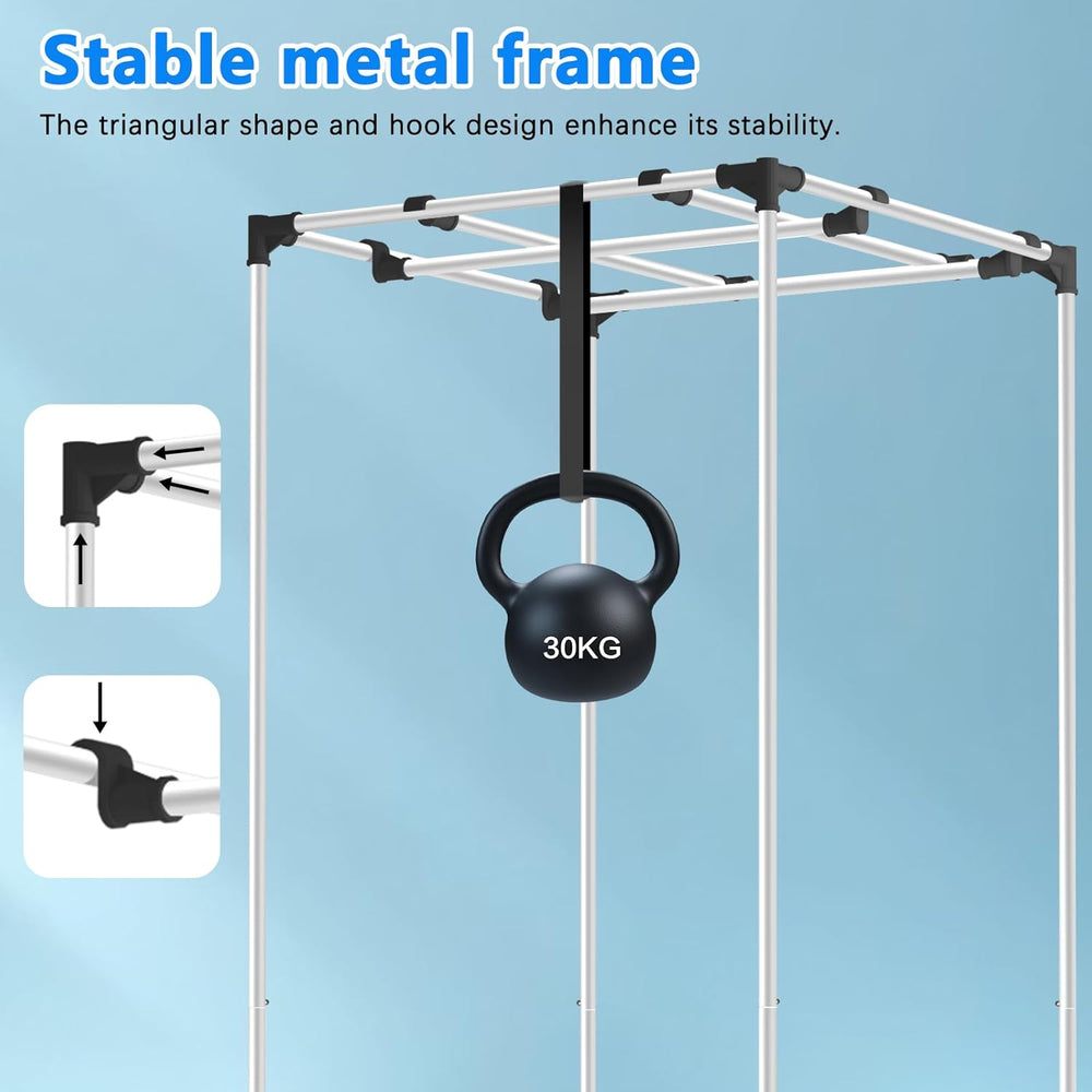 Cort de creștere Aygrochy 60x60x160cm, cort de creștere de interior cu PEVA alb reflectorizant, tavă inferioară detașabilă, pentru spațiu de creștere a plantelor